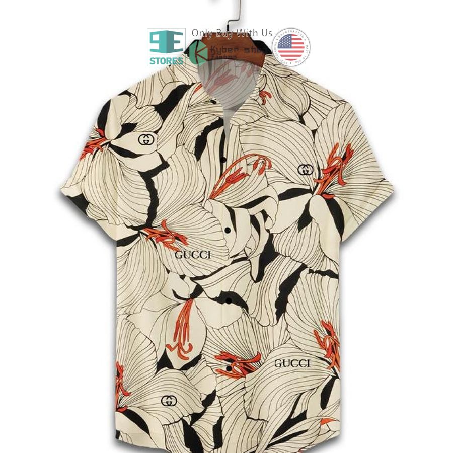 gucci flower pattern hawaii shirt shorts 2 81325