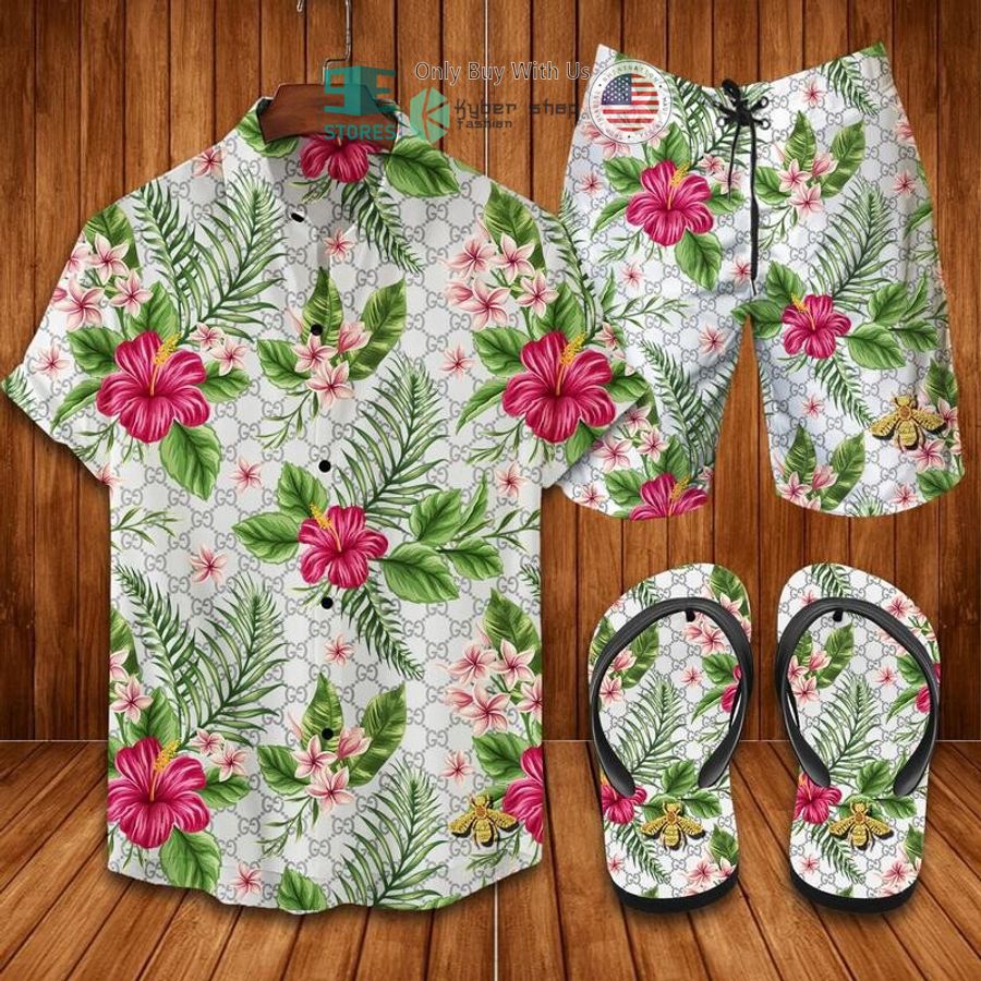 gucci hibiscus hawaii shirt shorts 1 11218