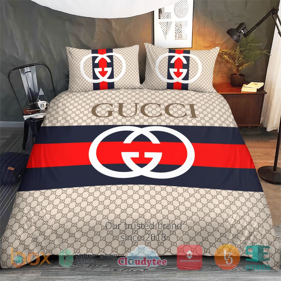 gucci logo italian high end brand bedding set 1 93940