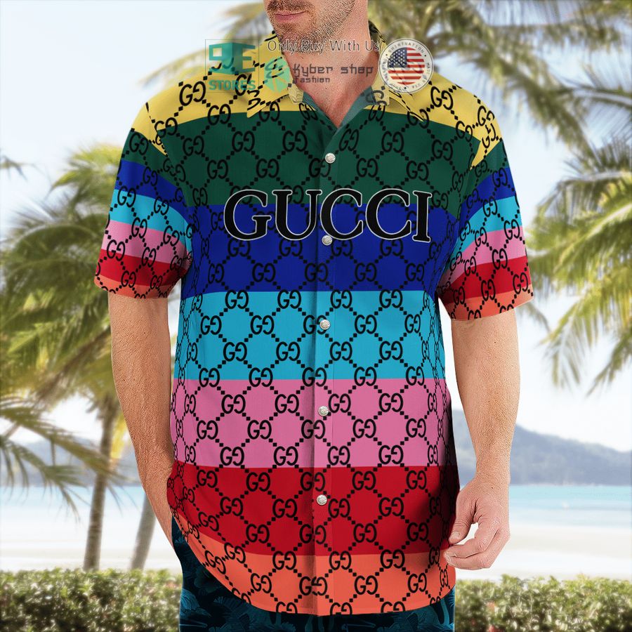 gucci multicolor hawaii shirt shorts 2 58063