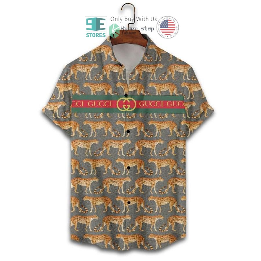gucci panther hawaii shirt shorts 2 12371