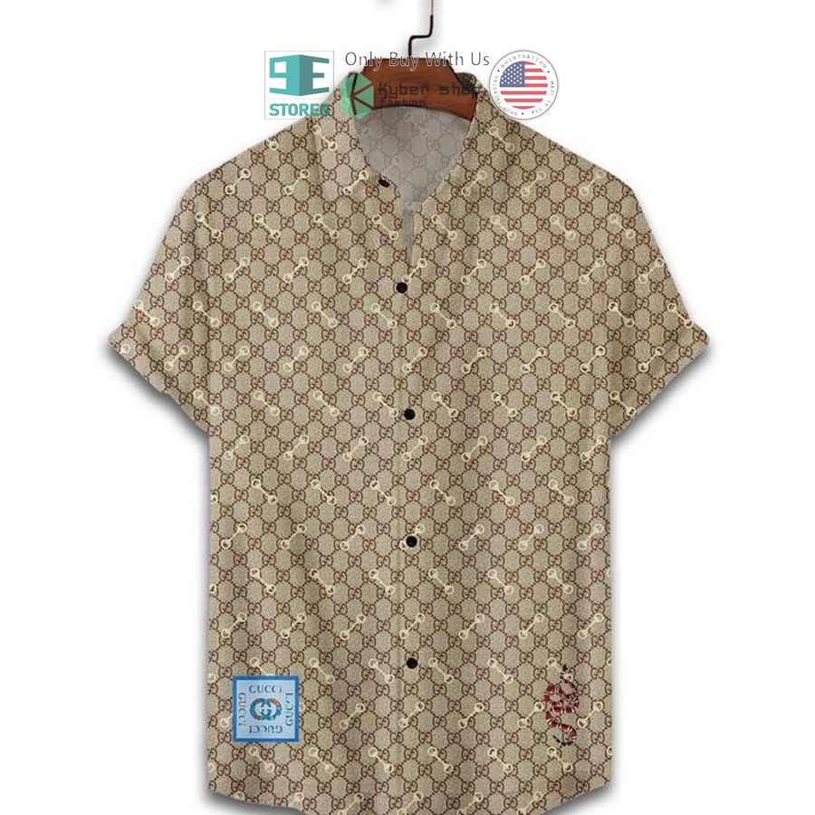 gucci snake logo hawaii shirt shorts 2 64505