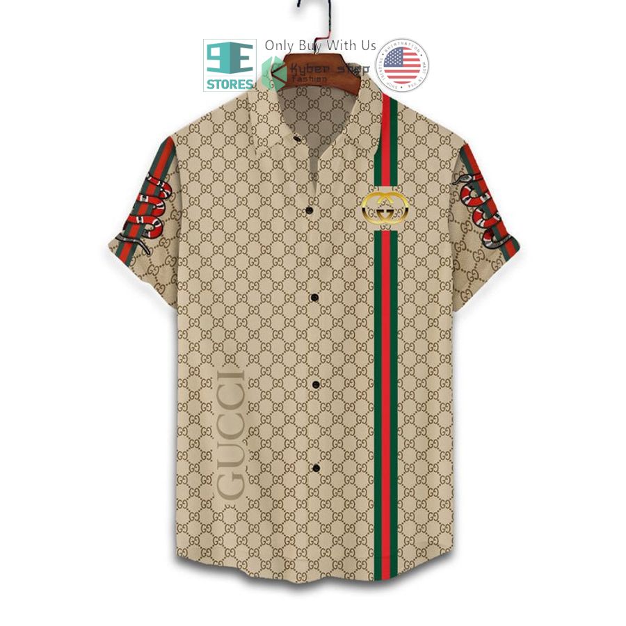gucci snake stripes hawaii shirt shorts 2 87856