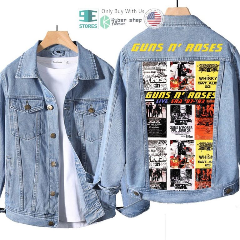 guns n roses band live era 87 93 album denim jacket 1 52013