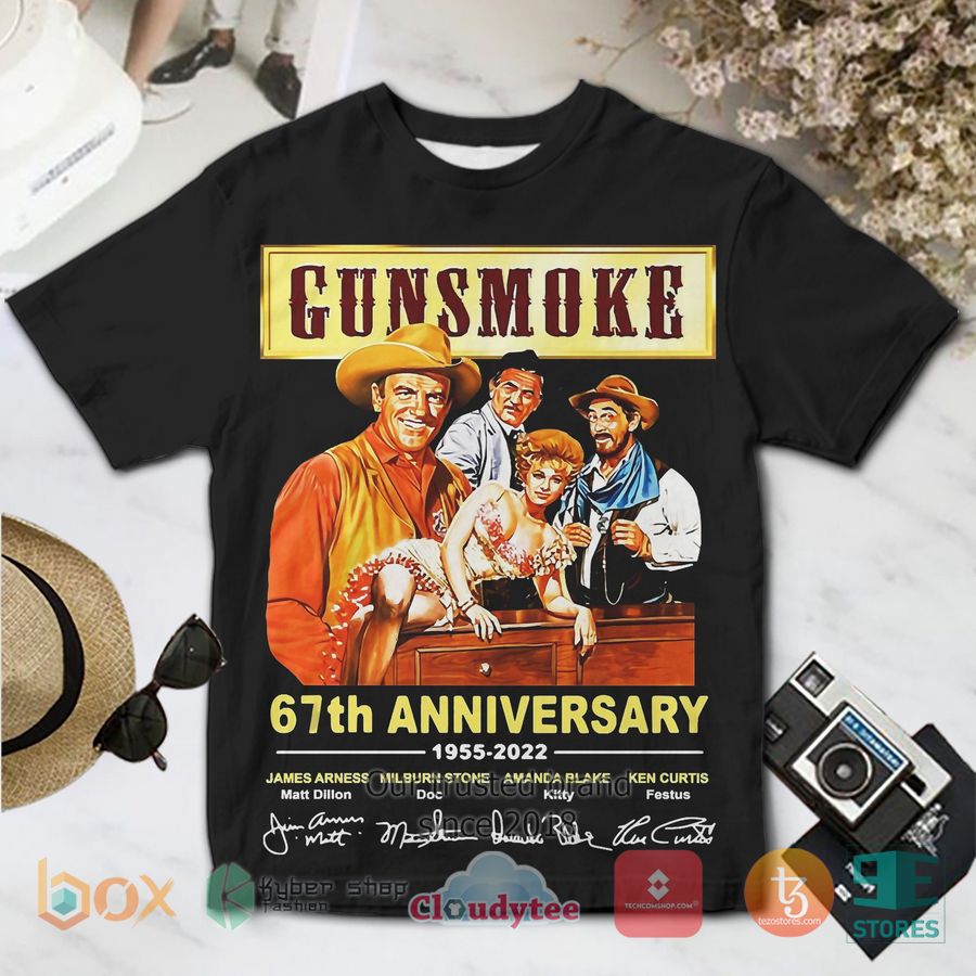 gunsmoke 67th anniversary 3d t shirt 1 5738