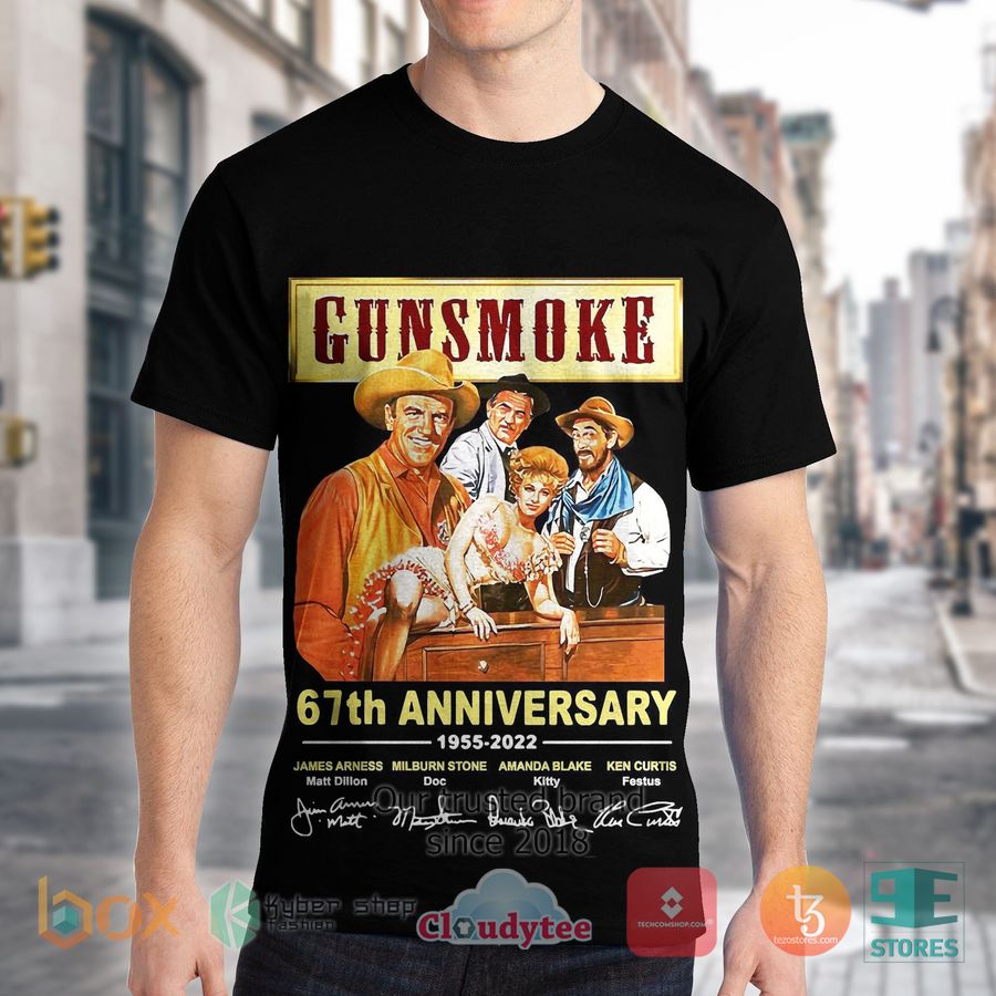 gunsmoke 67th anniversary 3d t shirt 2 13142