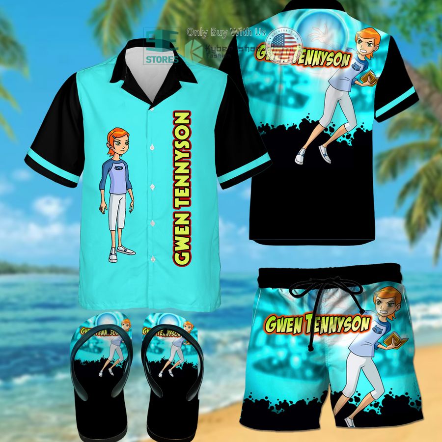 gwen tennyson hawaiian shirt shorts 1 89580