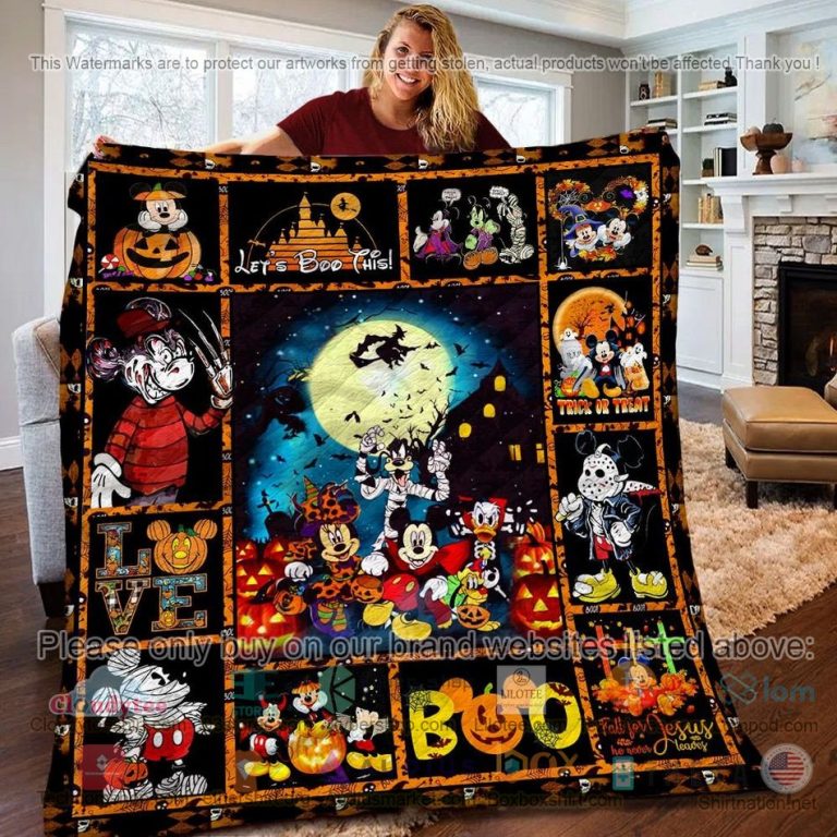 halloween mickey mouse and friends quilt 1 69039