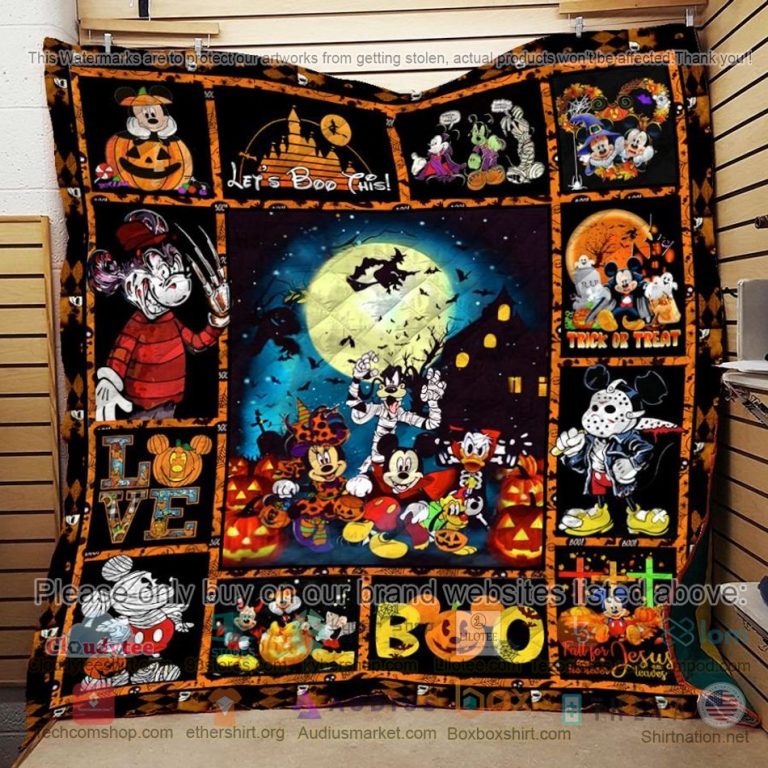 halloween mickey mouse and friends quilt 3 11630