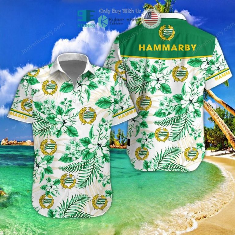 hammarby fotboll hibiscus hawaii shirt shorts 1 48116