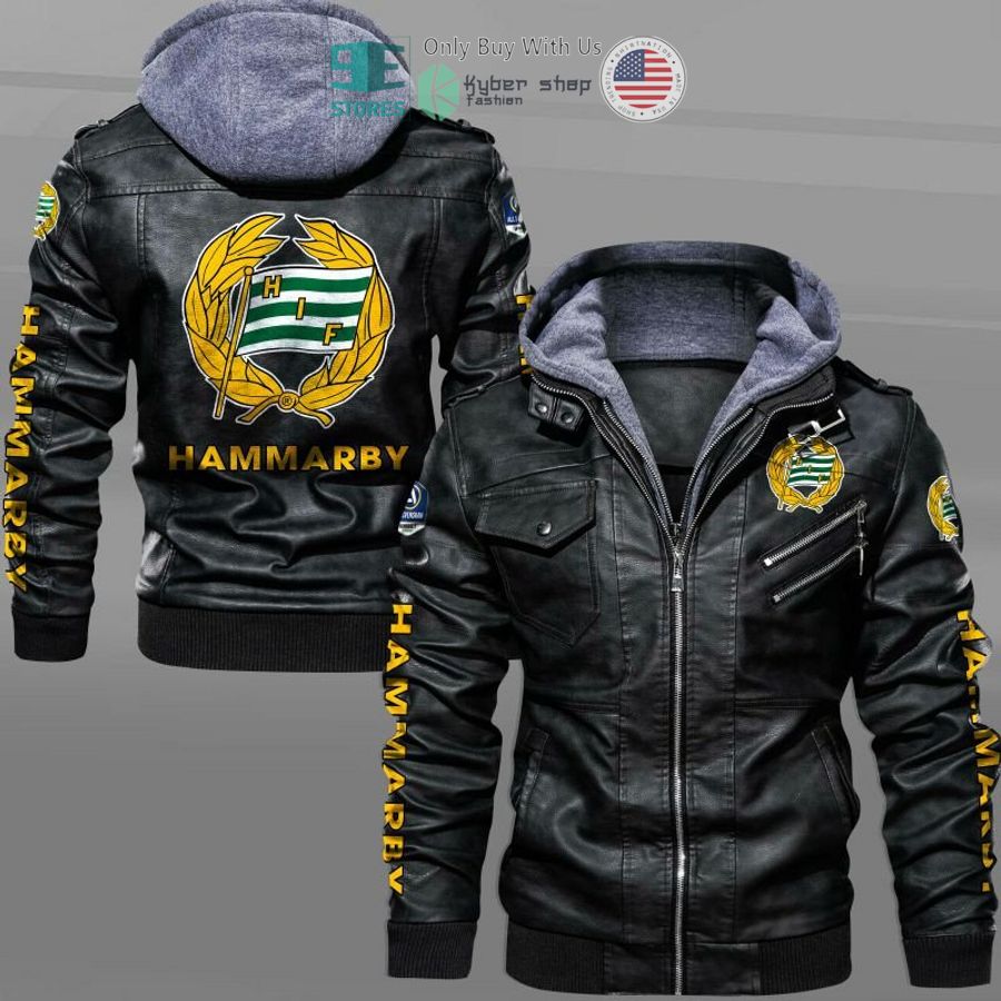 hammarby fotboll leather jacket 1 27098
