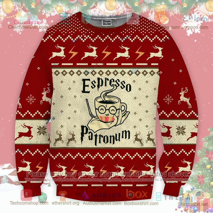 harry potter espesso patronum christmas sweatshirt sweater 1 25493