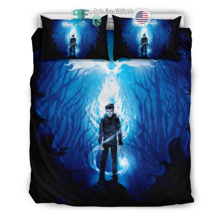 harry potter forest blue bedding set 3 95383