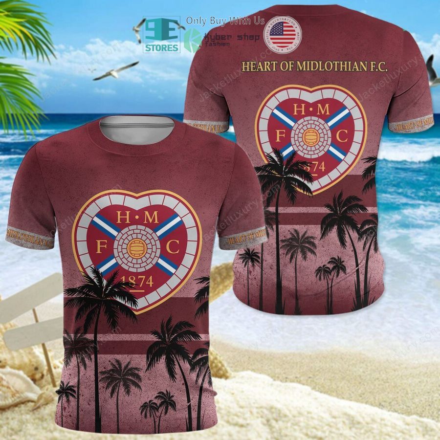 heart of midlothian football club hawaii shirt shorts 8 90725