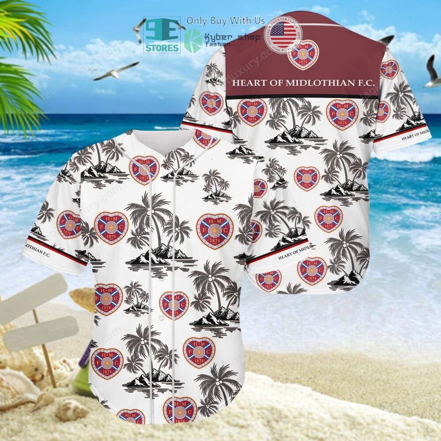 heart of midlothian football club heat hawaii shirt shorts 5 82762