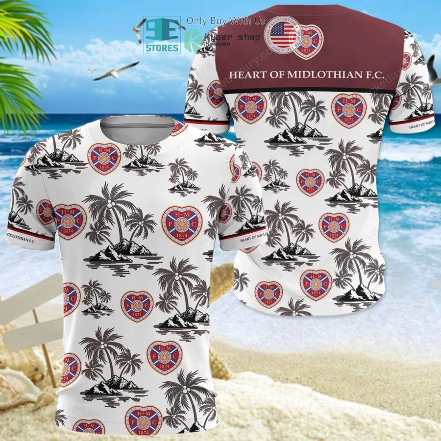 heart of midlothian football club heat hawaii shirt shorts 8 30933