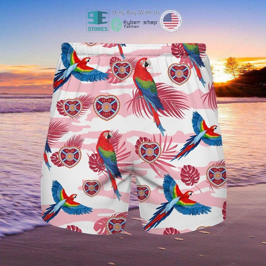 heart of midlothian football club parrot hawaii shirt shorts 2 98061