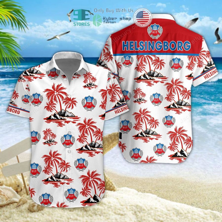 helsingborgs if logo hawaiian shirt short 1 35425