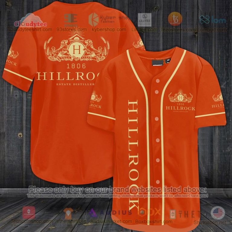 hillrock estate distillery 1806 orange baseball jersey 1 99772