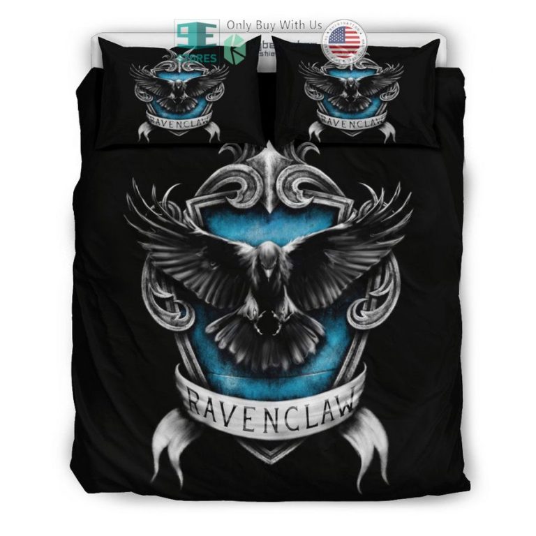 hogwarts house ravenclaw crest black bedding set 3 80644