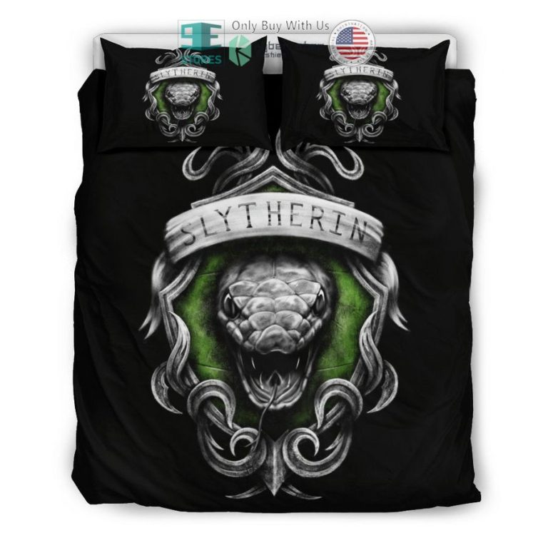 hogwarts house slytherin bedding set 3 52300