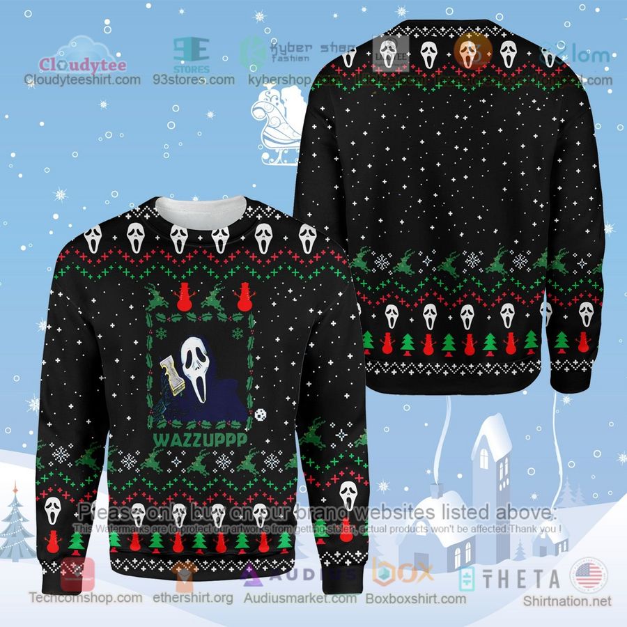 horror ghostface wazzuppp sweatshirt sweater 1 76326