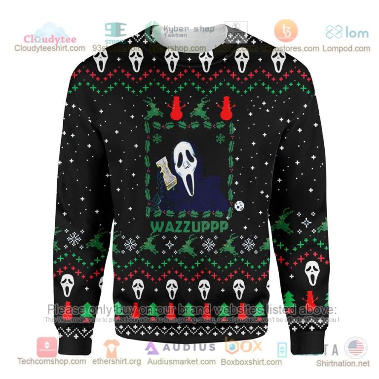 horror ghostface wazzuppp sweatshirt sweater 3 21520