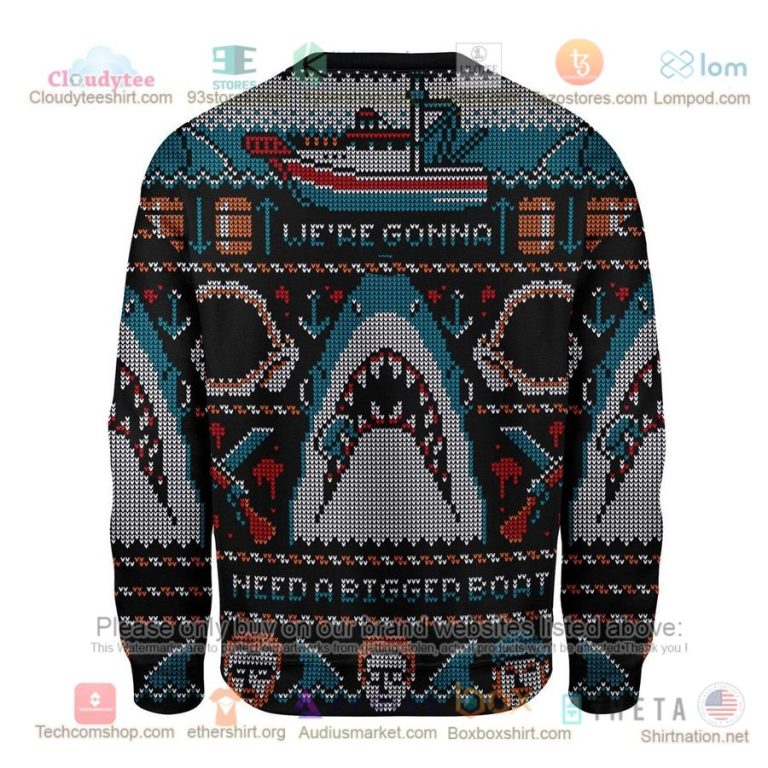 horror shark were gonna need a bigger boat sweatshirt sweater 3 746