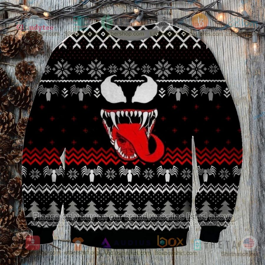 horror venom christmas sweatshirt sweater 1 88857