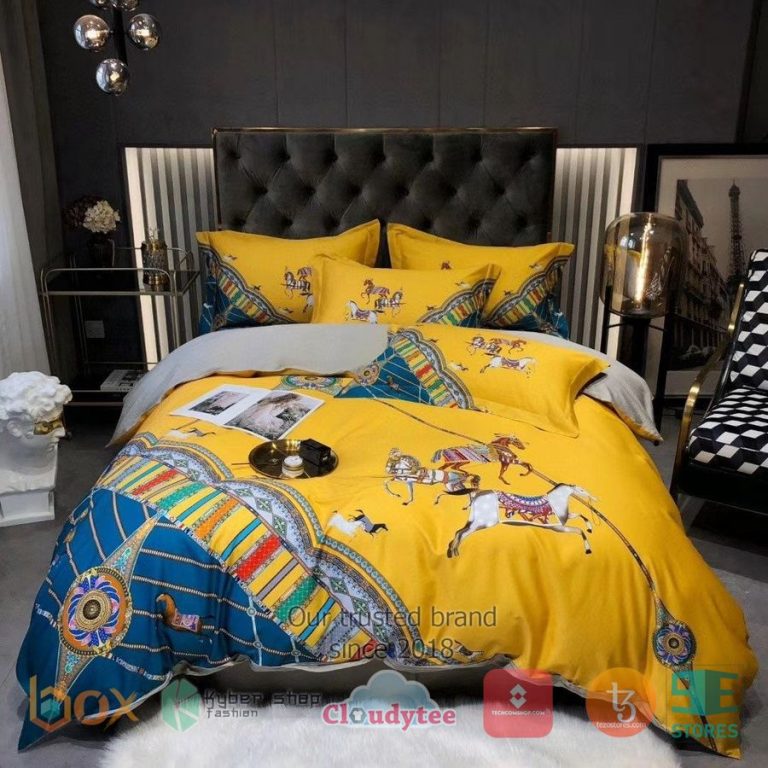 horse high end yellow bedding set 1 54459