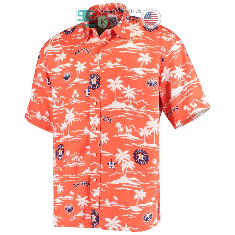 houston astros reyn spooner vintage short sleeve orange navy hawaiian shirt 2 54819