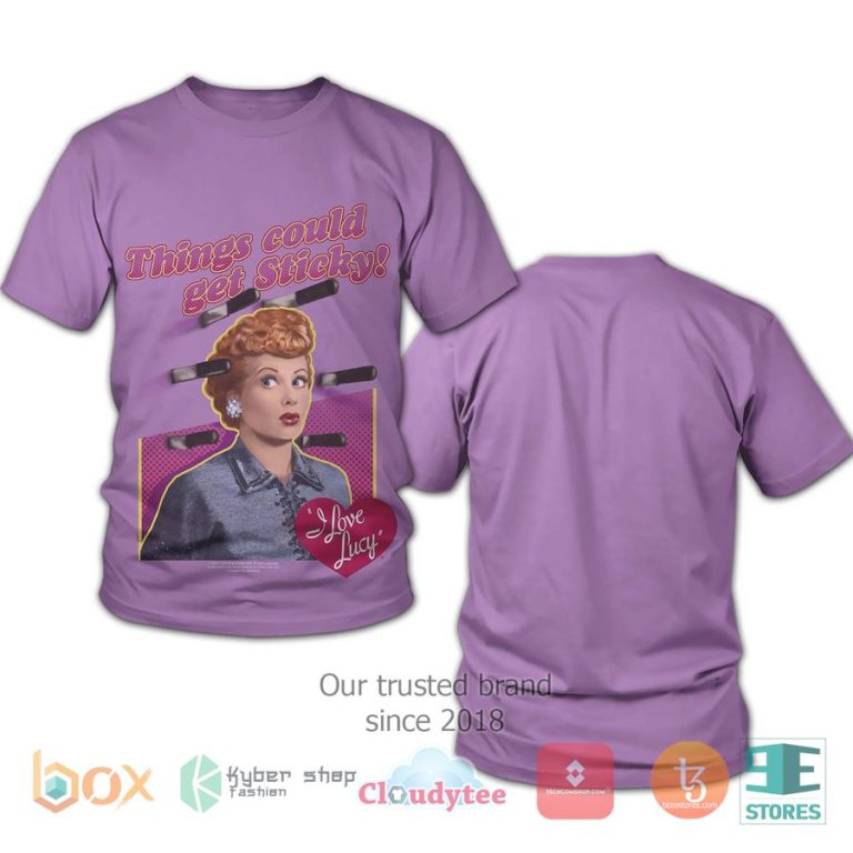 i love lucy things could get sticky 3d t shirt 3 20697