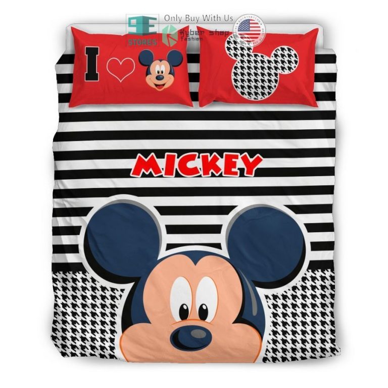 i love mickey head bedding set 1 58212