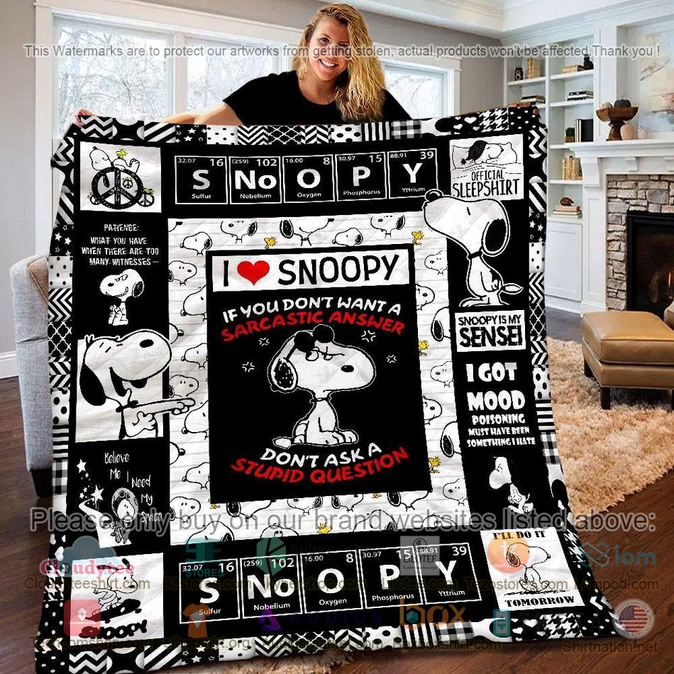 i love snoopy quilt 1 51373