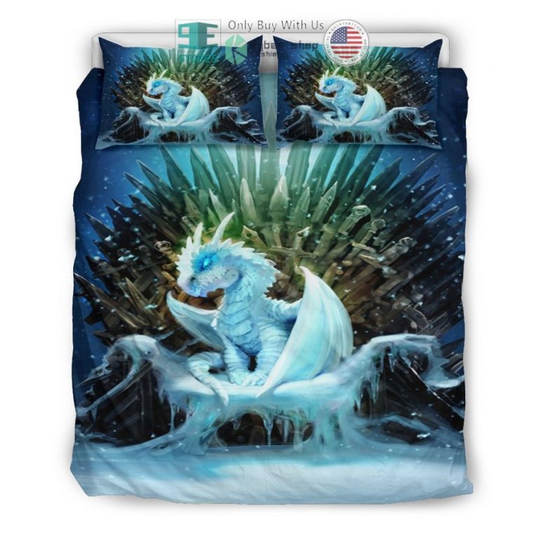 ice dragon sword game of thrones bedding set 3 3437