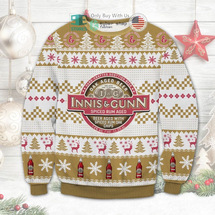 innis gunn spiced and rum aged christmas sweatshirt sweater 1 74578