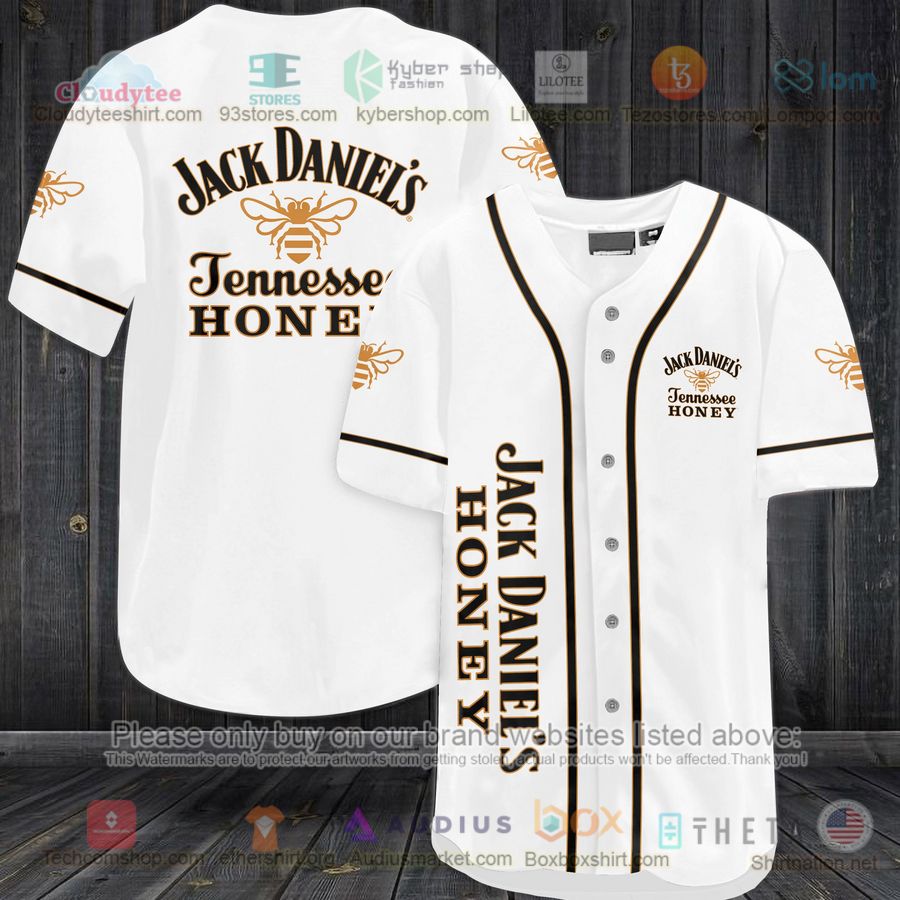 jack daniels honey white baseball jersey 1 78021
