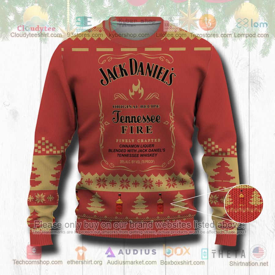 jack daniels tennesee fire christmas sweatshirt sweater 1 20749