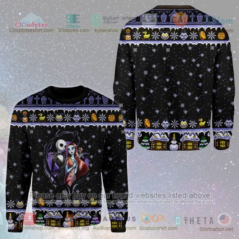 jack skellington and sally christmas sweatshirt sweater 1 22233