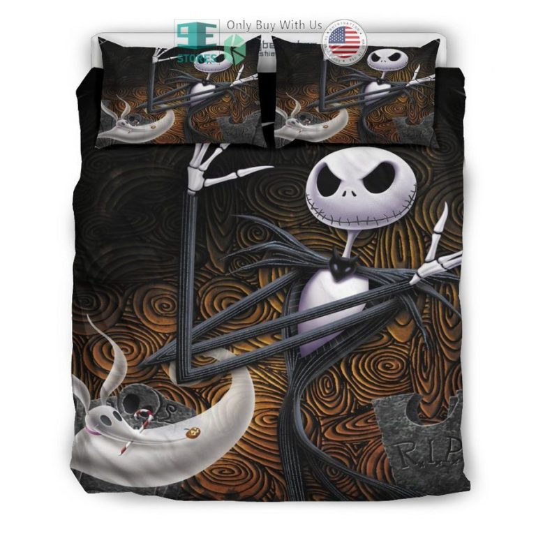 jack skellington brown bedding set 3 86348