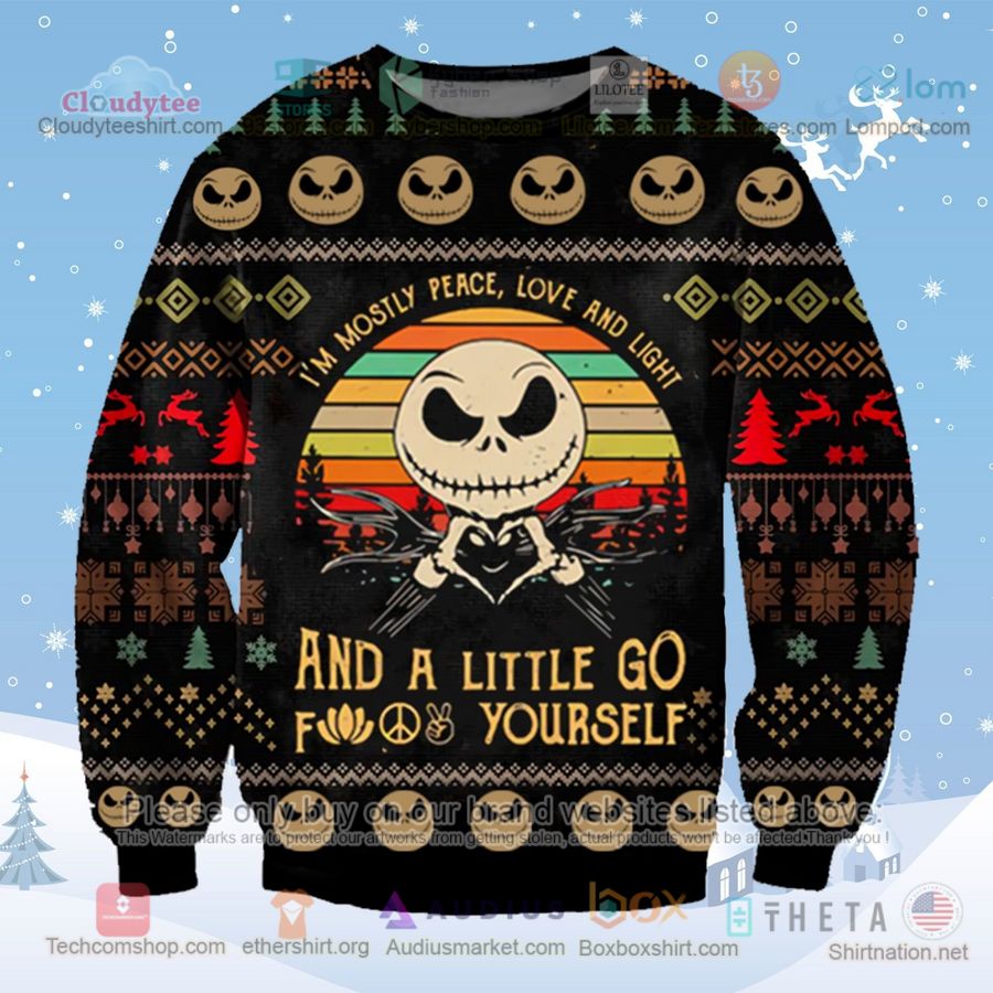 jack skellington im mostly peace love and light sweatshirt sweater 1 34969