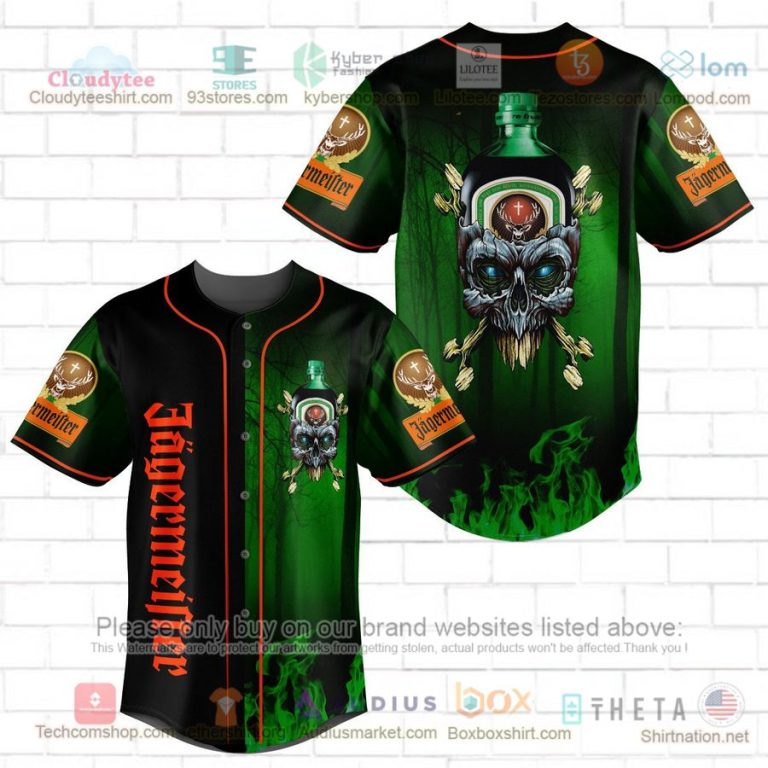 jagermeister skull head baseball jersey 1 98980