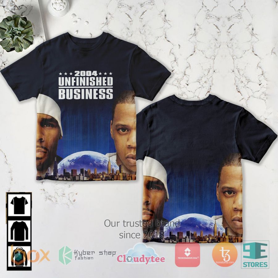 jay z va r kelly unfinished business album 3d t shirt 1 56089