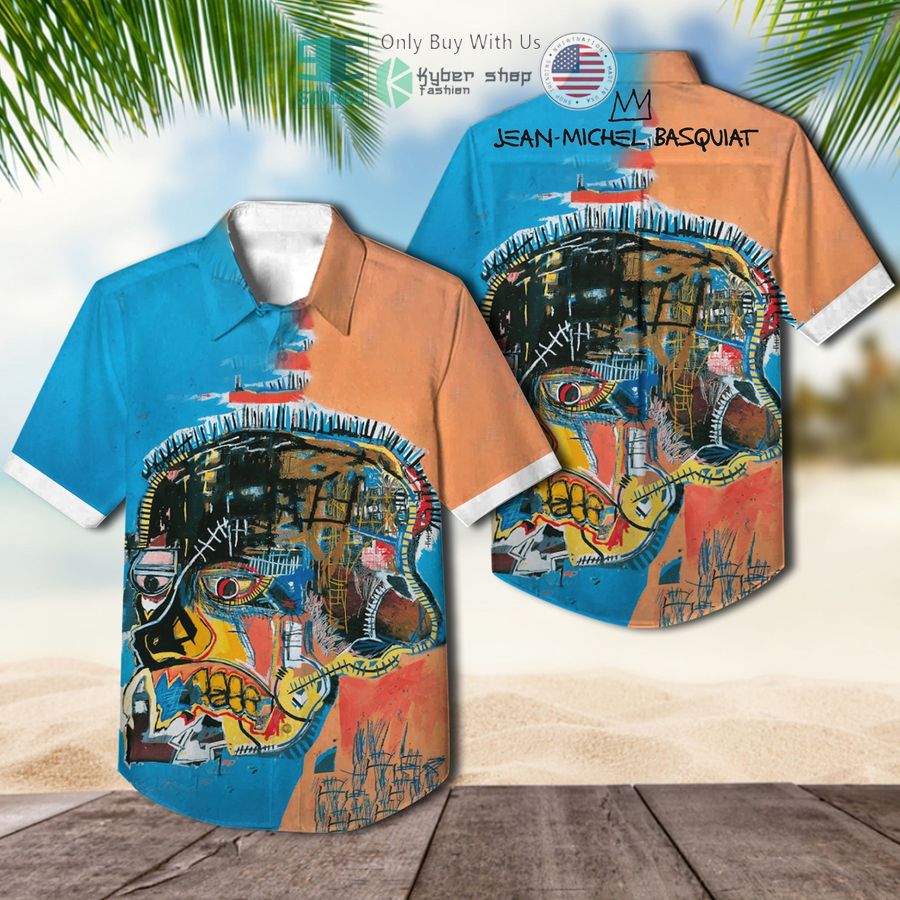 jean michel basquiat scull hawaiian shirt 1 62696