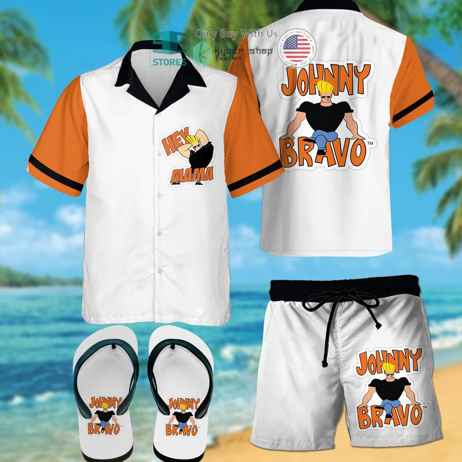 johnny bravo hawaiian shirt shorts 1 43152