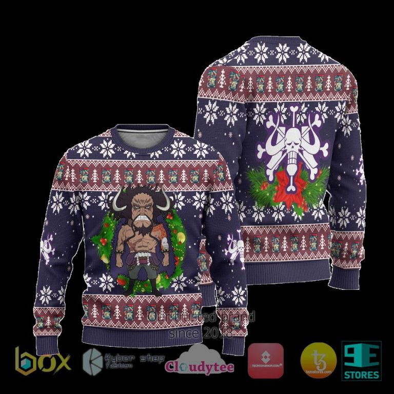 kaido one piece anime ugly christmas sweater 3 39476