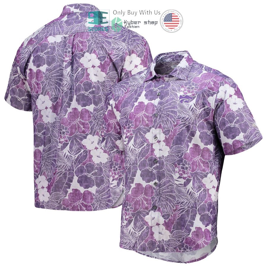 kansas state wildcats tommy bahama coconut point playa flora islandzone purple hawaiian shirt 1 31965
