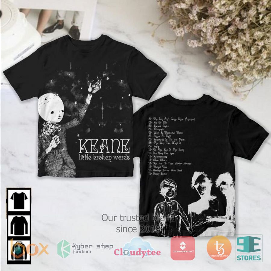 keane band little broken words album 3d t shirt 1 78093