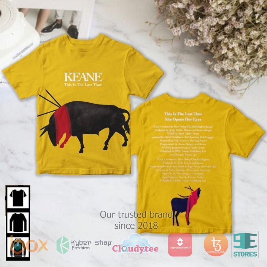 keane band this is the last time album 3d t shirt 1 37378