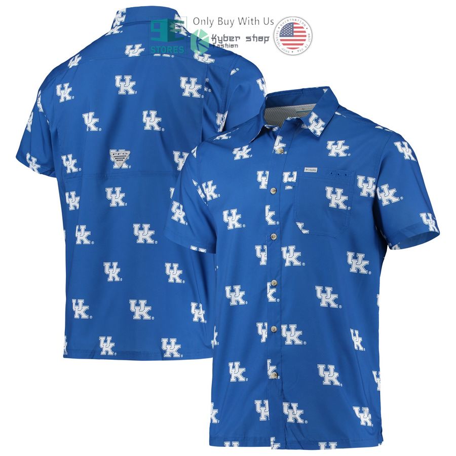 kentucky wildcats blue royal hawaiian shirt 1 40195